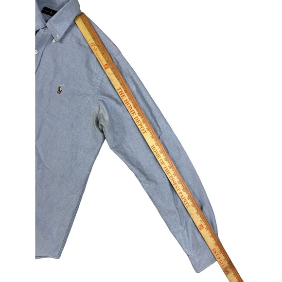 Ralph Lauren Men Long Sleeve Button Down Blue Sz M - Picture 4 of 7